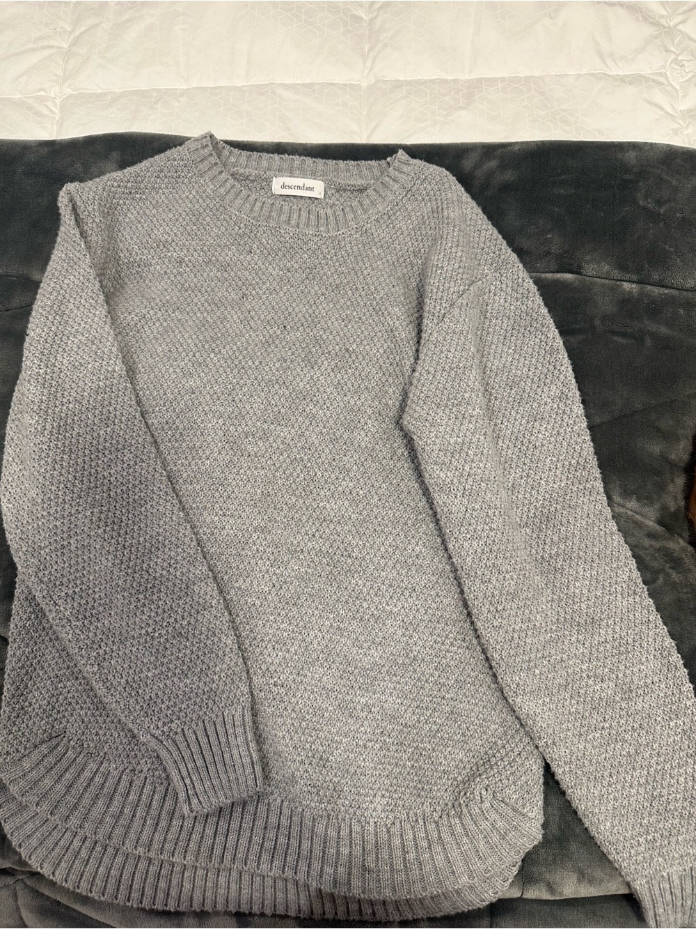 Classic Gray Crewneck Sweater
